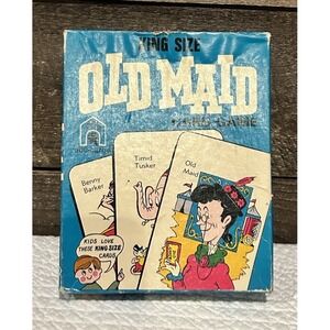 Vtg OLD MAID CIRCUS Card Game King Size #3292 Edu-Cards 1973 100% All Matched